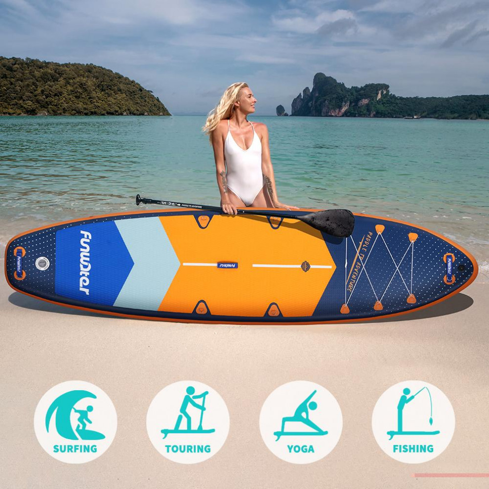 Сапборд SUPW43B (350*90*15) сине-оранжевый, код 78922